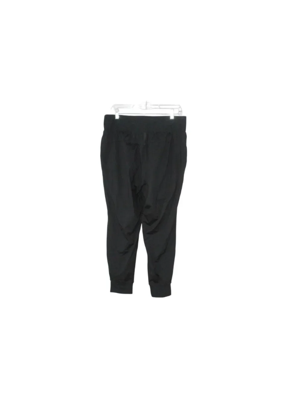 LL Bean Black Stretch Athletic Lounge Activewear Jogger Pants Size M Pet
